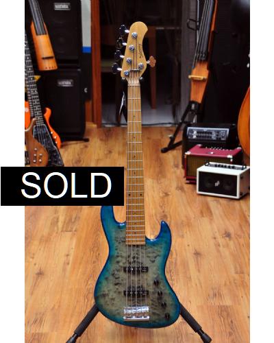 Sadowsky MetroLine 21 Fret 5 JJ Ltd 2020 Whale Blue Transparent Satin